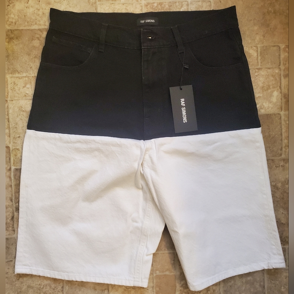 RAF SIMONS JEAN SHORTS SIZE 28